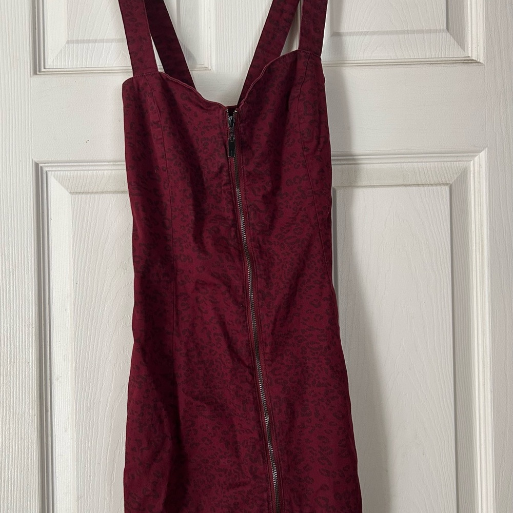 Insight Red Bodycon Spaghetti Strap Mini Dress